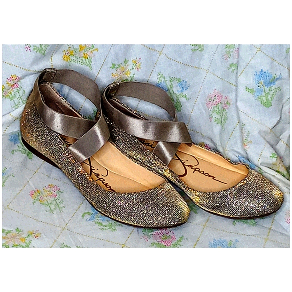 Jessica Simpson Glitter Mandalaye Ballet Flats